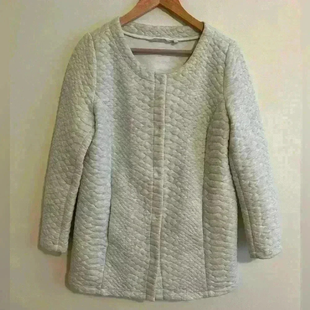 Soft Surroundings Quilted Snap Down Jacket Medium… - image 1